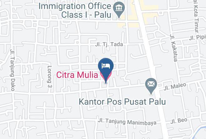 Kota Palu - Citra Mulia Hotel Maps