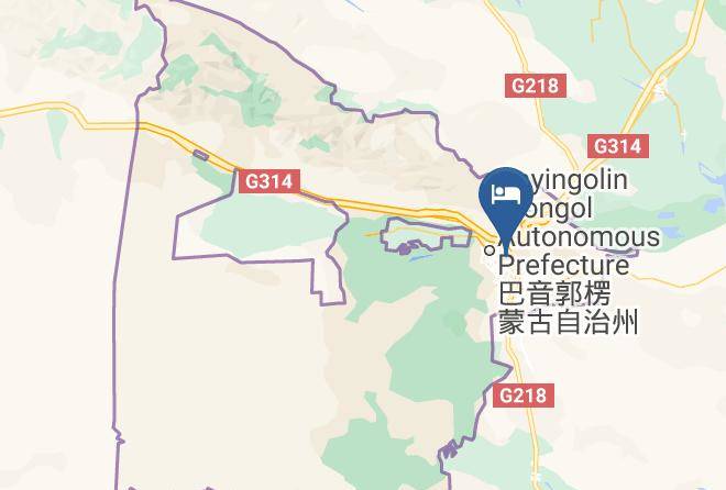 Bayinggolin Mongol Aut Prefecture - City 118 Chain Hotel Kuerle Railway Station Maps