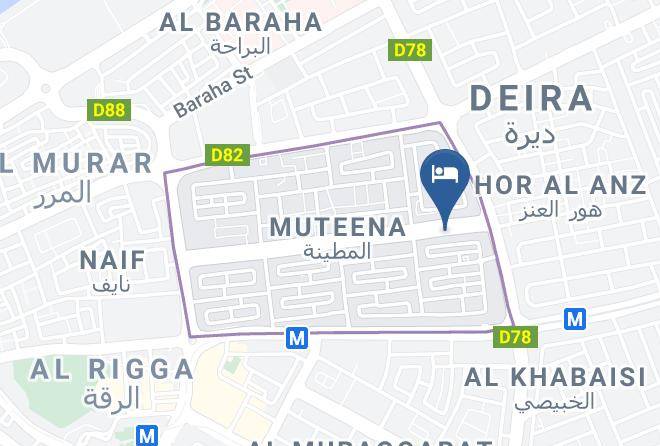 Dubai - City Avenue Hotel Maps