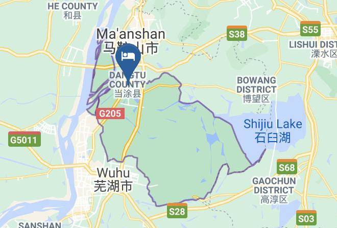 City Bianjie Hotel Maanshan Dangtu Map