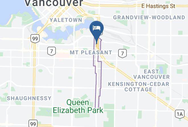 Greater Vancouver - City Centre Motor Hotel Maps