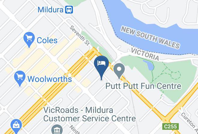 City Colonial Motor Inn Map