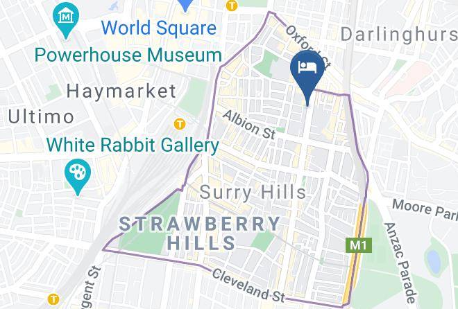 Sydney - City Crown Motel Maps