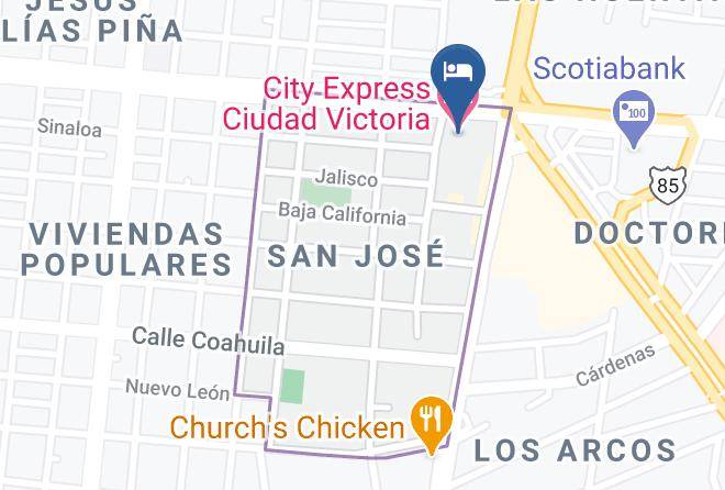 Victoria - City Express Ciudad Victoria Maps