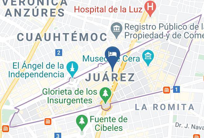 Cuauhtemoc - City Express Ebc Reforma Maps