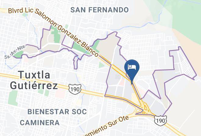 Tuxtla Gutierrez - City Express Junior Tuxtla Gutierrez Poliforum Maps