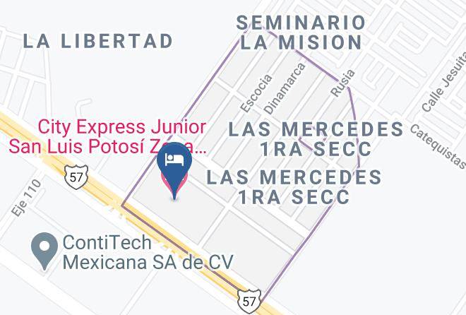 San Luis Potosi Las Mercedes Primera Seccion - City Express Junior San Luis Potosi Zona Industrial Maps