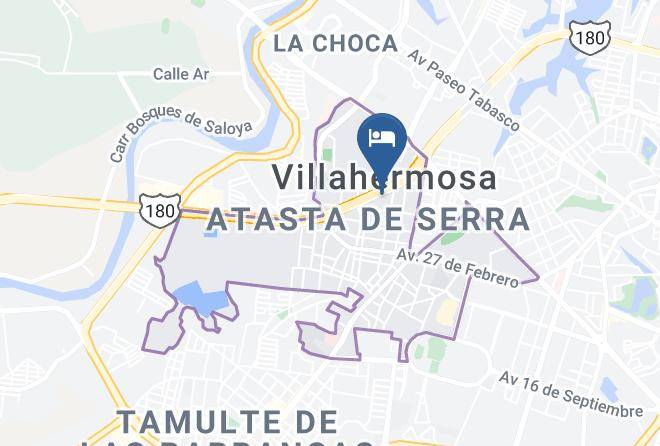 City Centre - City Express Junior Villahermosa Maps