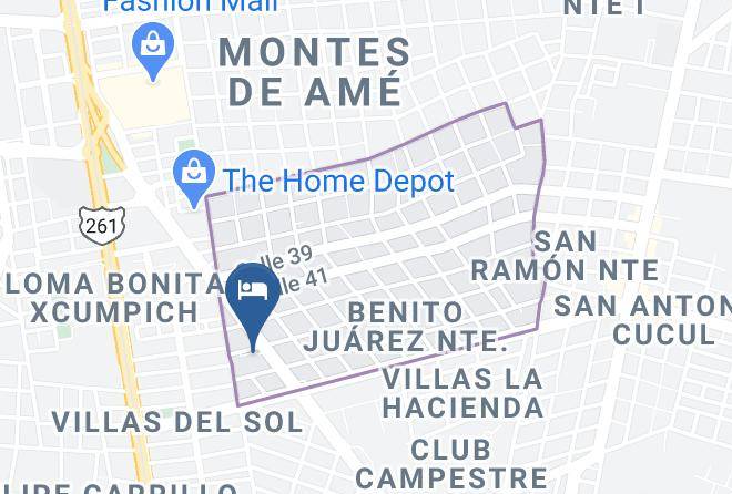Merida - City Express Merida Maps