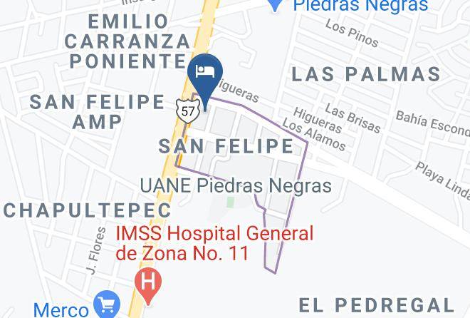 Piedras Negras - City Express Piedras Negras Maps