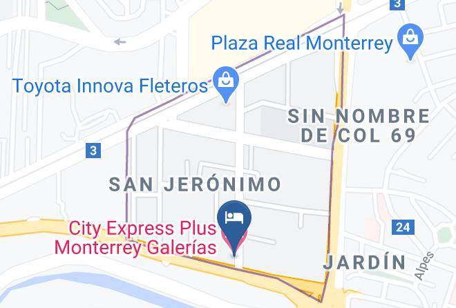 Monterrey - City Express Plus Monterrey Galerias Maps