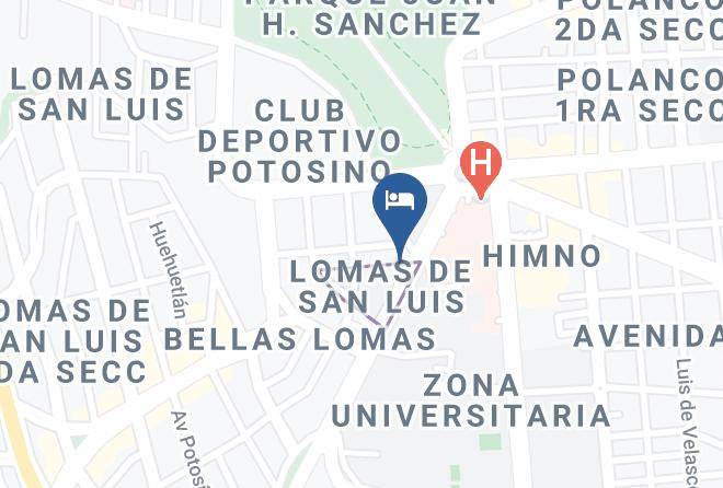 San Luis Potosi Lomas De San Luis - City Express San Luis Potosi Zona Universitaria Maps