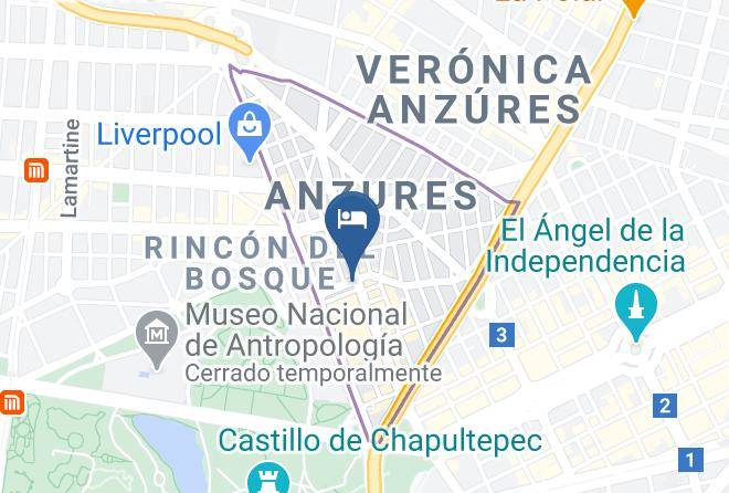 Miguel Hidalgo - Hotel City Express Suites Anzures Maps