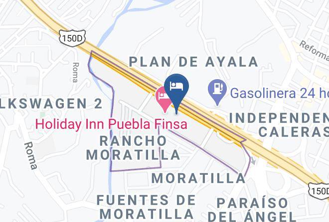 Puebla Moratilla - City Express Suites Puebla Finsa Maps