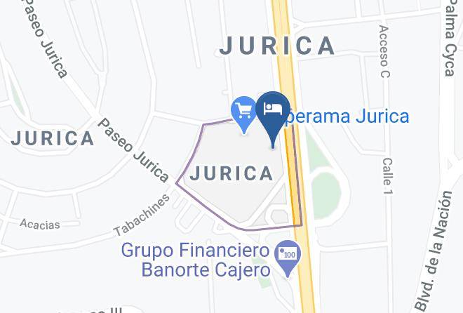 Santiago De Queretaro - City Express Queretaro Jurica Maps