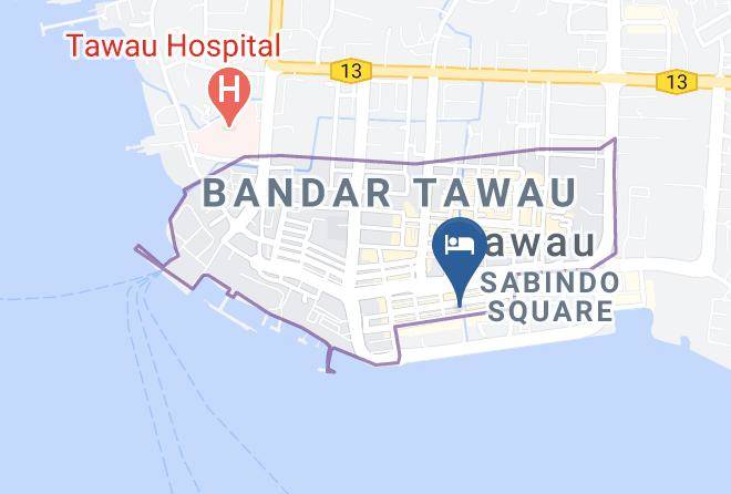 Bahagian Tawau - City Garden Hotel Maps