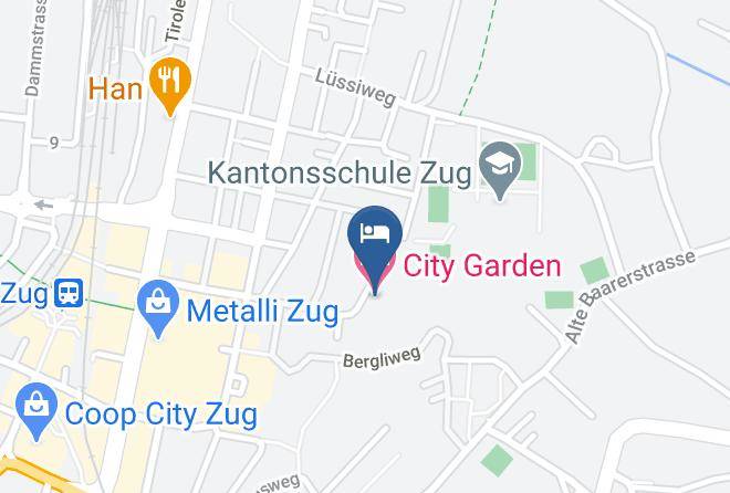 Zug - City Garden Hotel Zug Maps