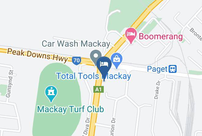 Mackay - City Gates Motel Maps