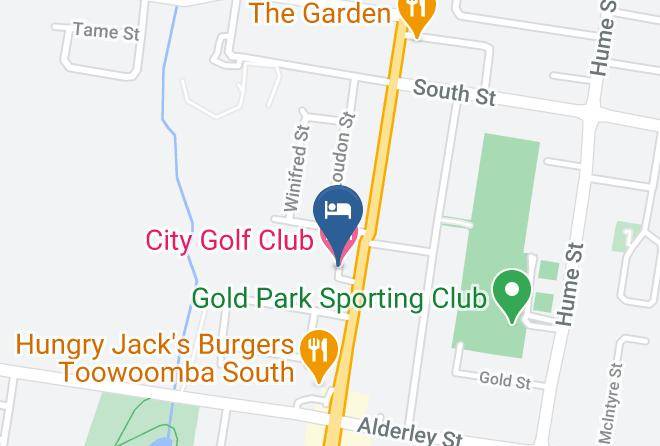Toowoomba - City Golf Club Motel Maps