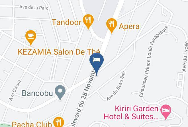 Bujumbura - City Hill Hotel Maps