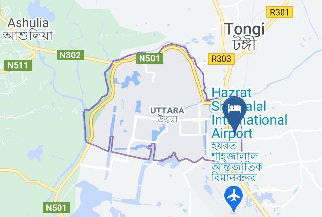 Dhaka - City Homes Hotel Maps