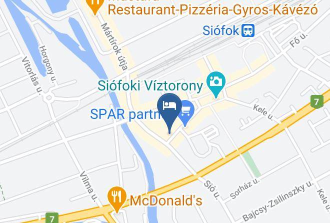 Siofok - City Hotel Maps
