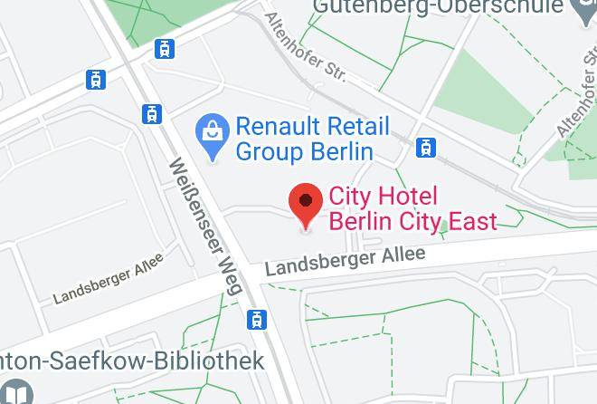 City Hotel Berlin City East Map