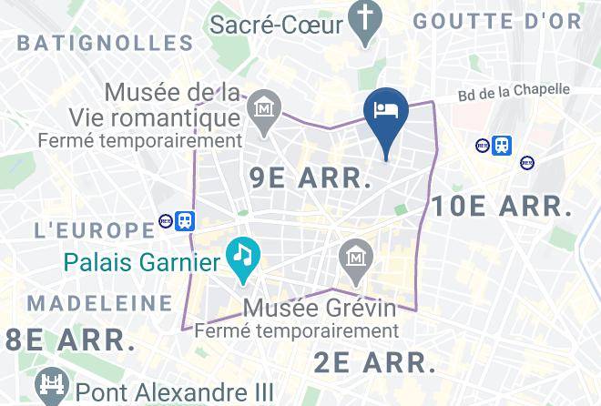Paris - City Hotel Condorcet Maps