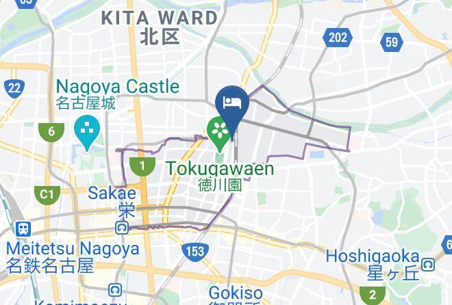 Nagoya City Higashi Ward - City Hotel Dome Maps