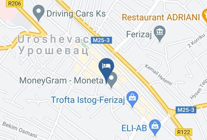 Ferizaj - City Hotel Ferizaj Maps