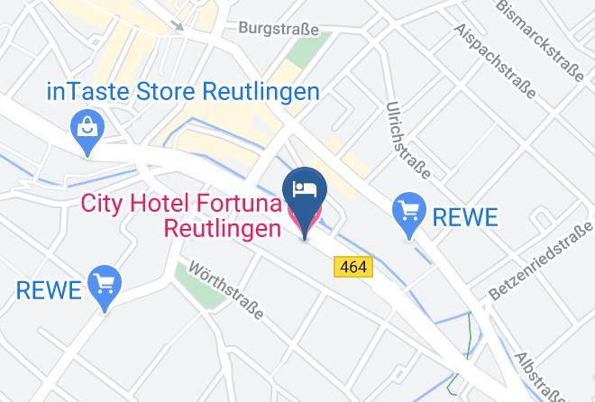 Reutlingen - City Hotel Fortuna Reutlingen Maps