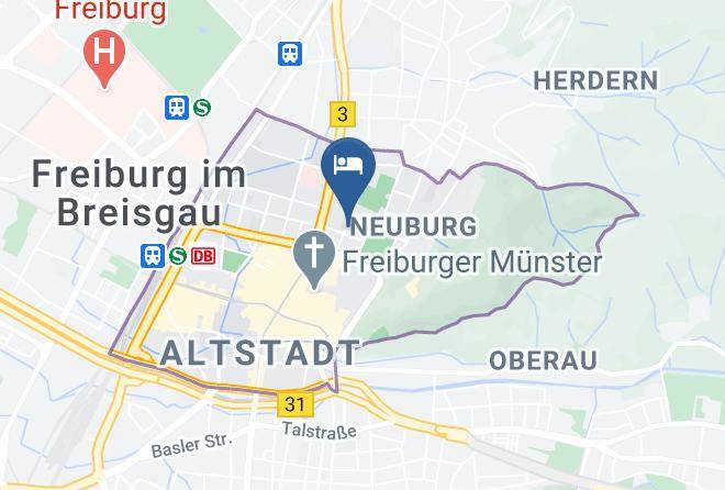 Freiburg - Boutiquehotel Am Stadtgarten Maps