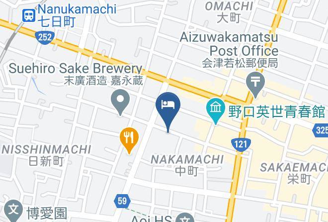 Aizuwakamatsu City - City Hotel Ishibashi Maps