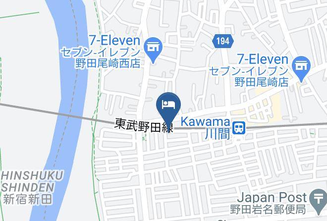 Noda City - City Hotel Kawamadai Maps