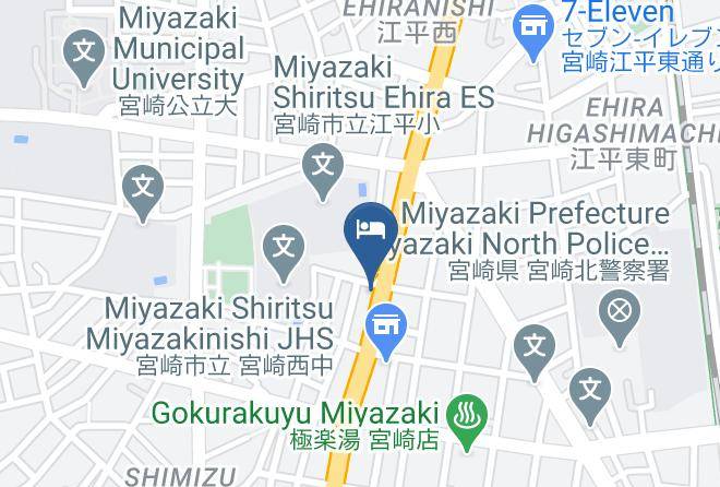 Miyazaki City - City Hotel Kyte Maps