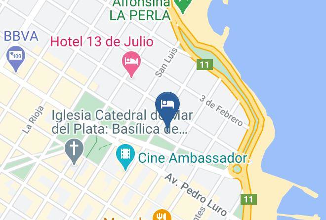 General Pueyrredon Partido - City Hotel Mar Del Plata La Perla Maps