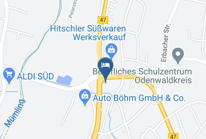Odenwaldkreis - City Hotel Mark Michelstadt Maps