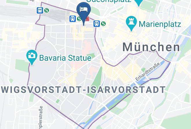 Munich District - City Aparthotel Muenchen Maps