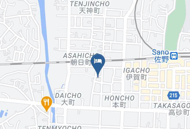Sano City - City Hotel Okura Maps