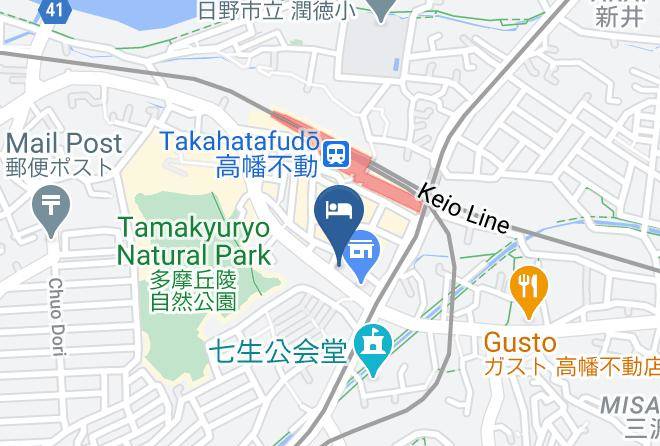 Hino City - City Hotel Takahata Maps