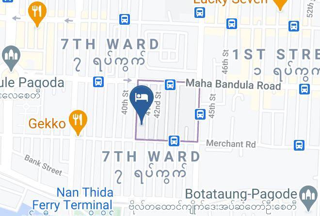 Yangon West - City Hotel Yangon Maps