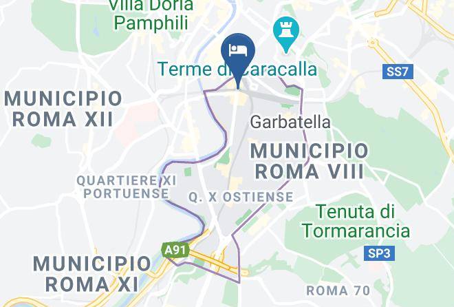 Rome - City Lights Rome Bed And Breakfast Maps