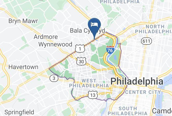 Philadelphia - City Line Hotel Maps