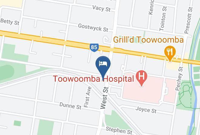 Toowoomba - City Motor Inn Toowoomba Maps