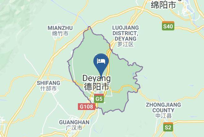 Deyang - City Oasis Chain Hotel Deyang Huangguandeng Maps