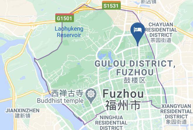 Fuzhou - City Oasis Hotel Maps