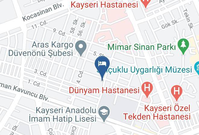 Kocasinan - City One Hotel Maps