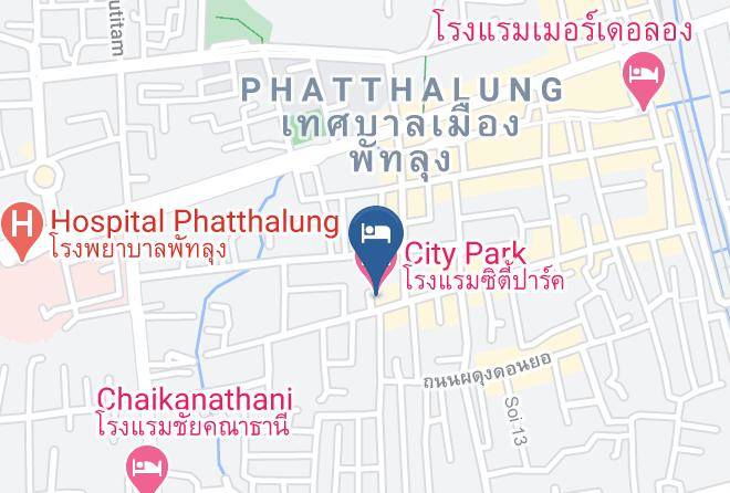 Amphoe Mueang Phatthalung - City Park Hotel Maps