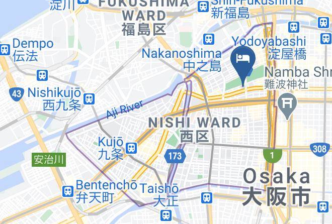 Osaka City Nishi Ward - City Route Hotel Maps
