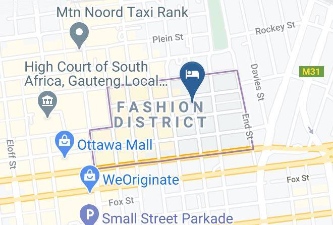 City Of Johannesburg - City Ruby Hotel Maps